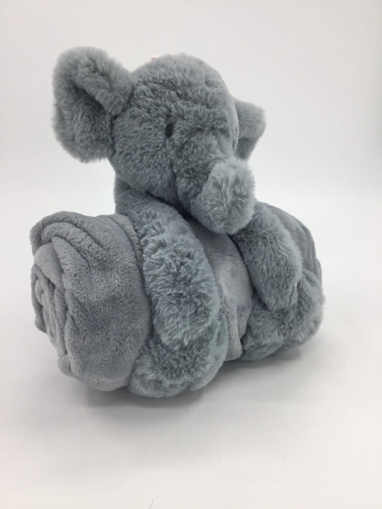 cloud island Gray Elephant Blanket & Plush