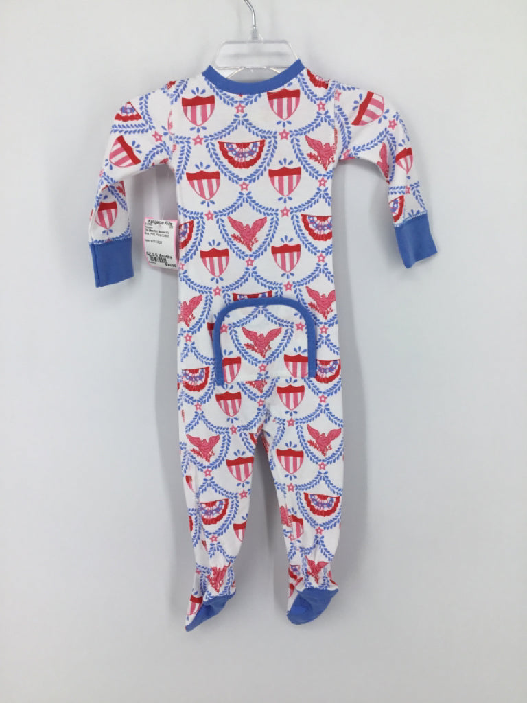 The Beaufort Bonnet Co Child Size 3-6 Months Blue Sleepers
