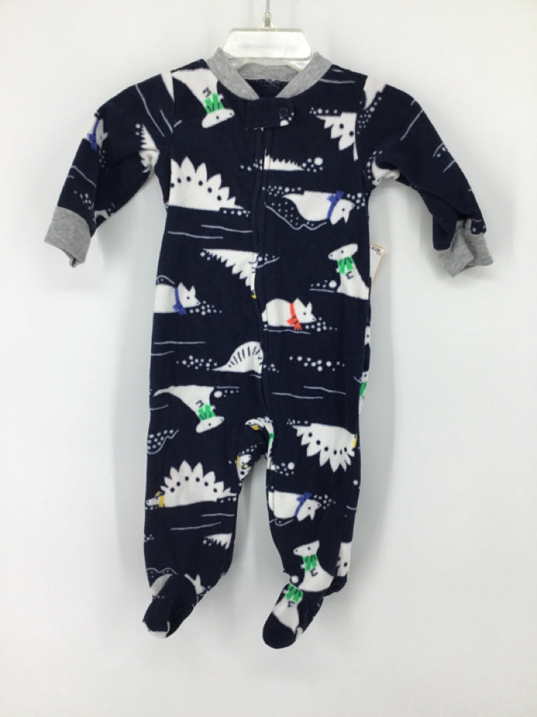 Carter's Child Size 6 Months Navy Sleepers