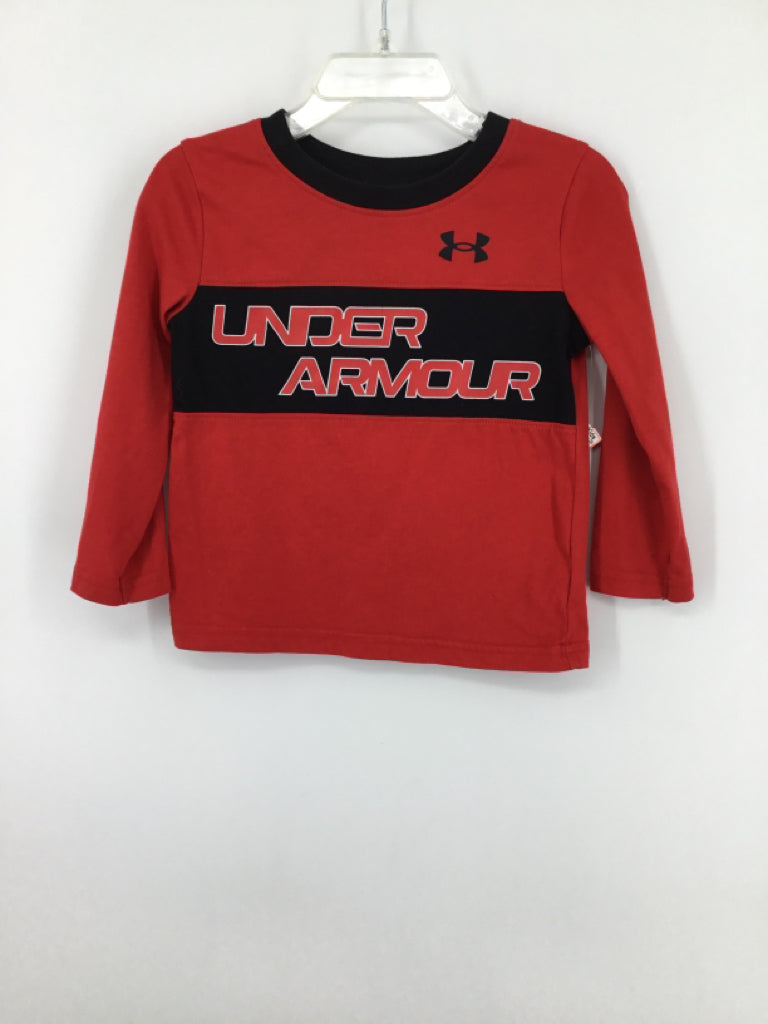 Under Armour Child Size 18 Months Red screen printed T-shirt - boys