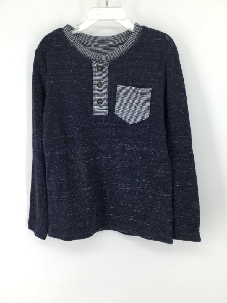 Cat & Jack Child Size 4 Blue Speckled Shirt - boys