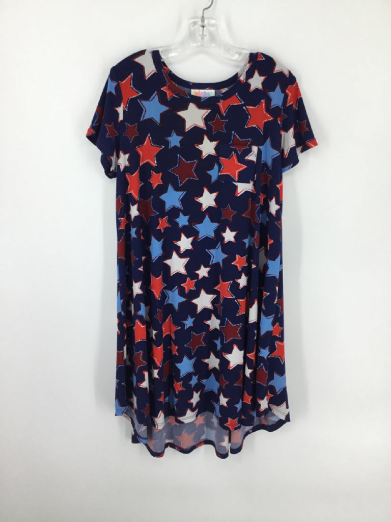 Lularoe Child Size 10 Blue Stars & Stripes Tunic