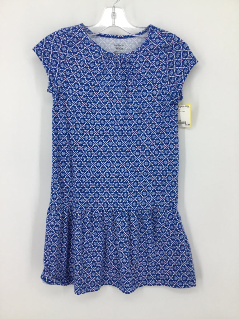 Carter's Child Size 10 Blue Dress - girls