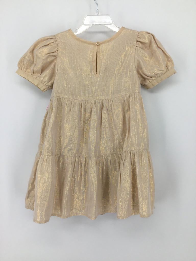 Cat & Jack Child Size 4 Gold Dress - girls