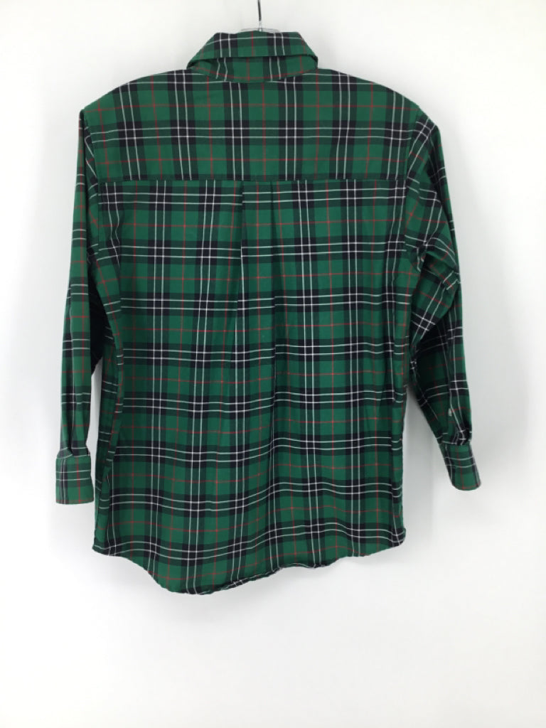 Kitestrings Child Size 7 Green Plaid Shirt - boys