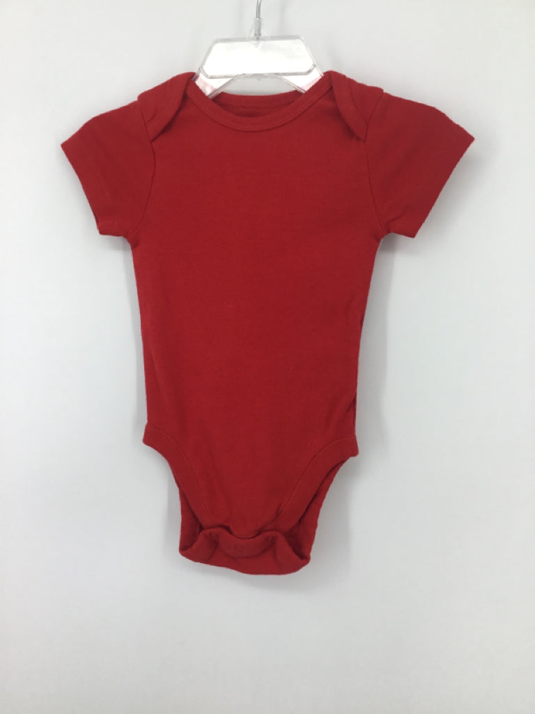 Old Navy Child Size 6-12 Months Red Onesie