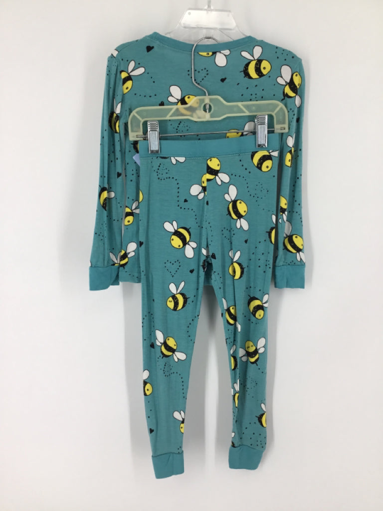 Little Sleepies Child Size 3 Teal Print Pajamas - boys