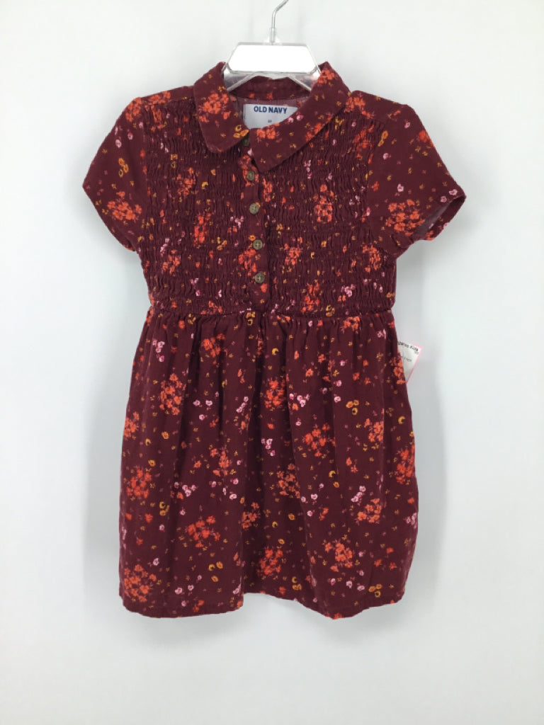 Old Navy Child Size 3 Burgundy Dress - girls