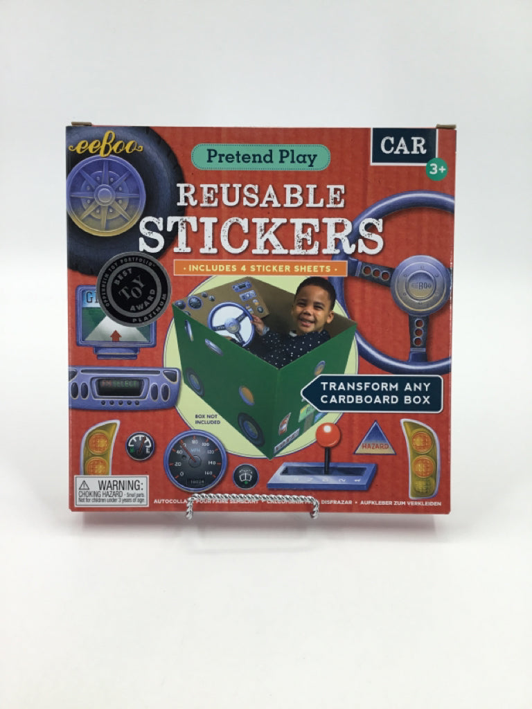 eeBoo Reusable Stickers - Car