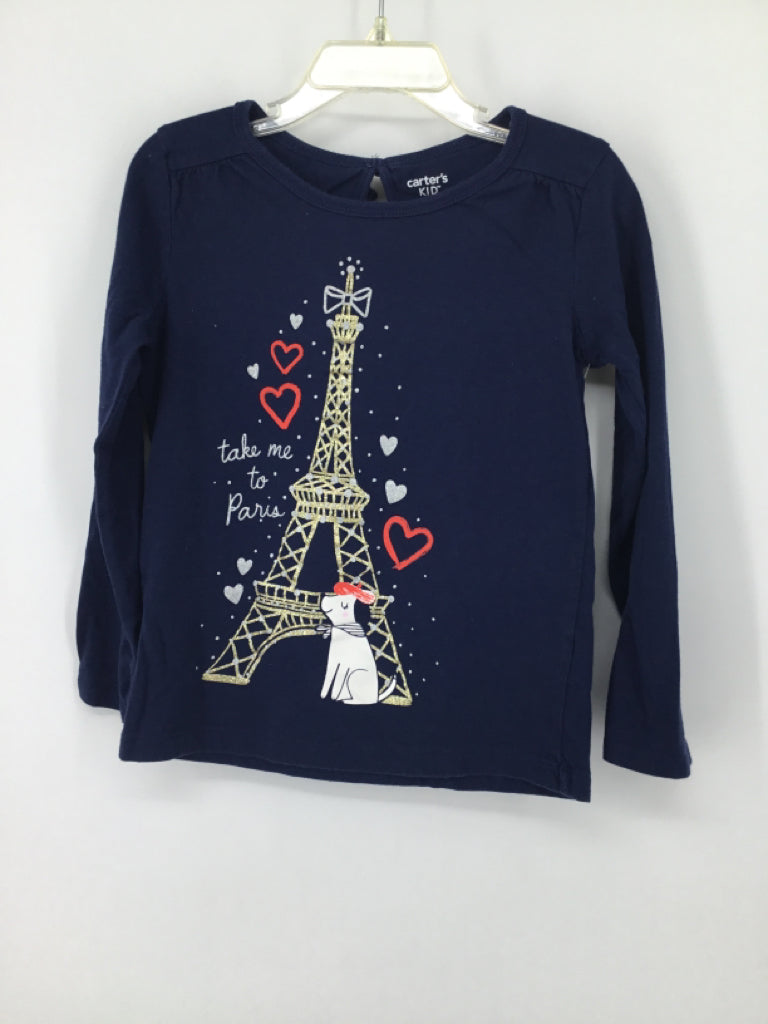 Carter's Child Size 6 Navy T-shirt - girls