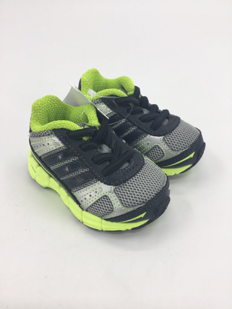 Adidas Child Size 3 Toddler Black Sneakers