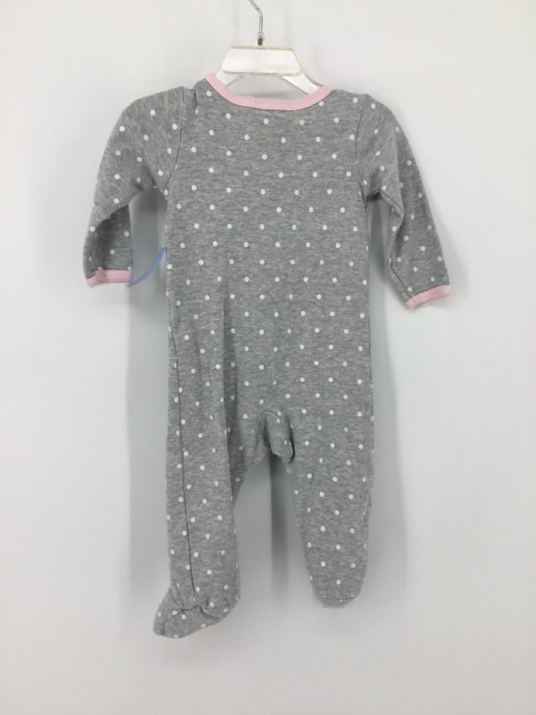 Carter's Child Size 9 Months Gray Sleepers
