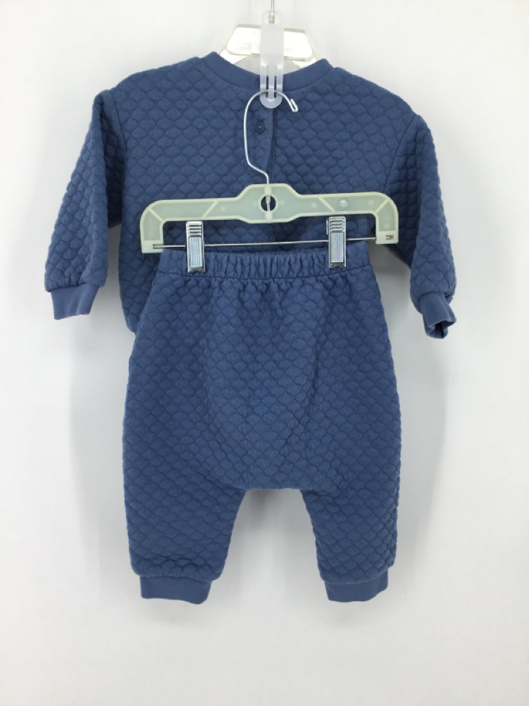 Baby Gap Child Size 6-12 Months Blue Solid Outfit - boys