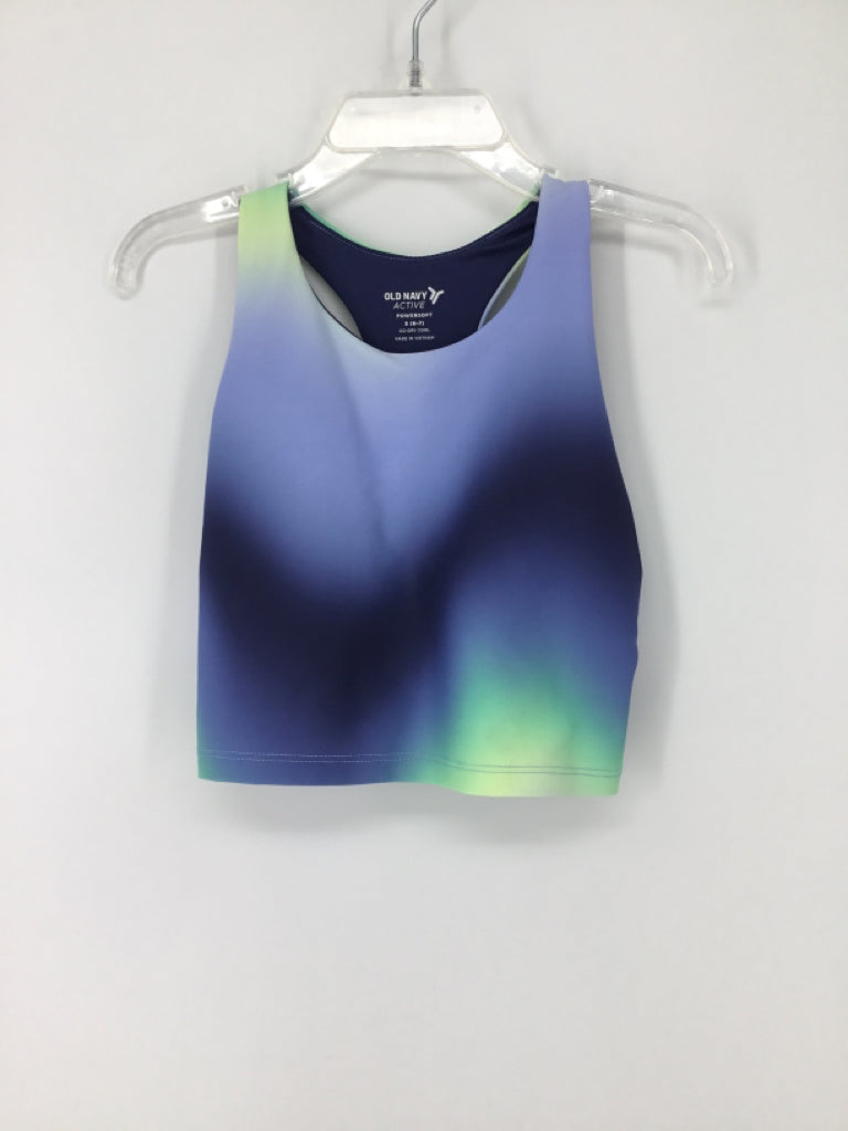 Old Navy Active Child Size 6 Blue Sports Bra - girls