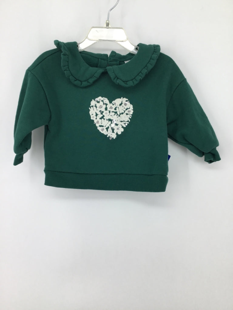 Carter's Child Size 18 Months Green Sweatshirt - girls