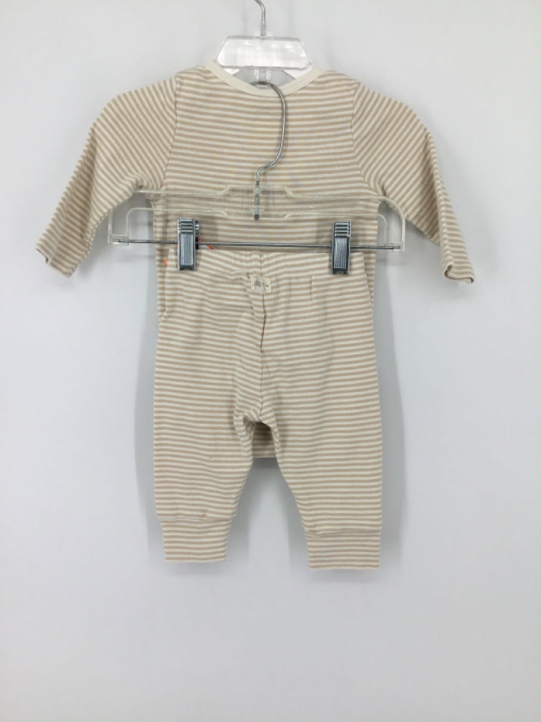 Baby Gap Child Size 3-6 Months Tan Stripe Outfit - boys