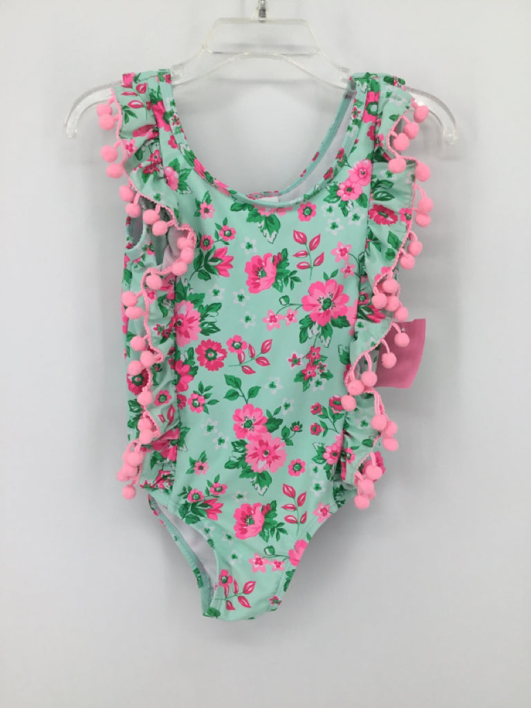 Nicole Miller Child Size 3 Green Swimwear - girls