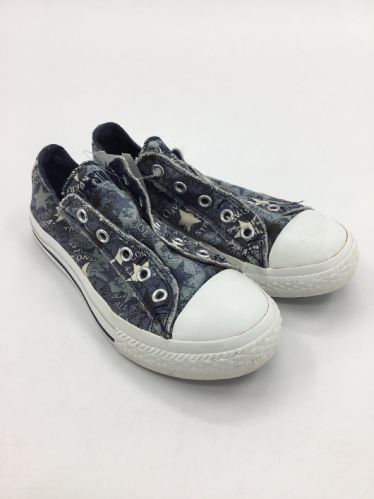Converse Child Size 1 Youth Blue Sneakers