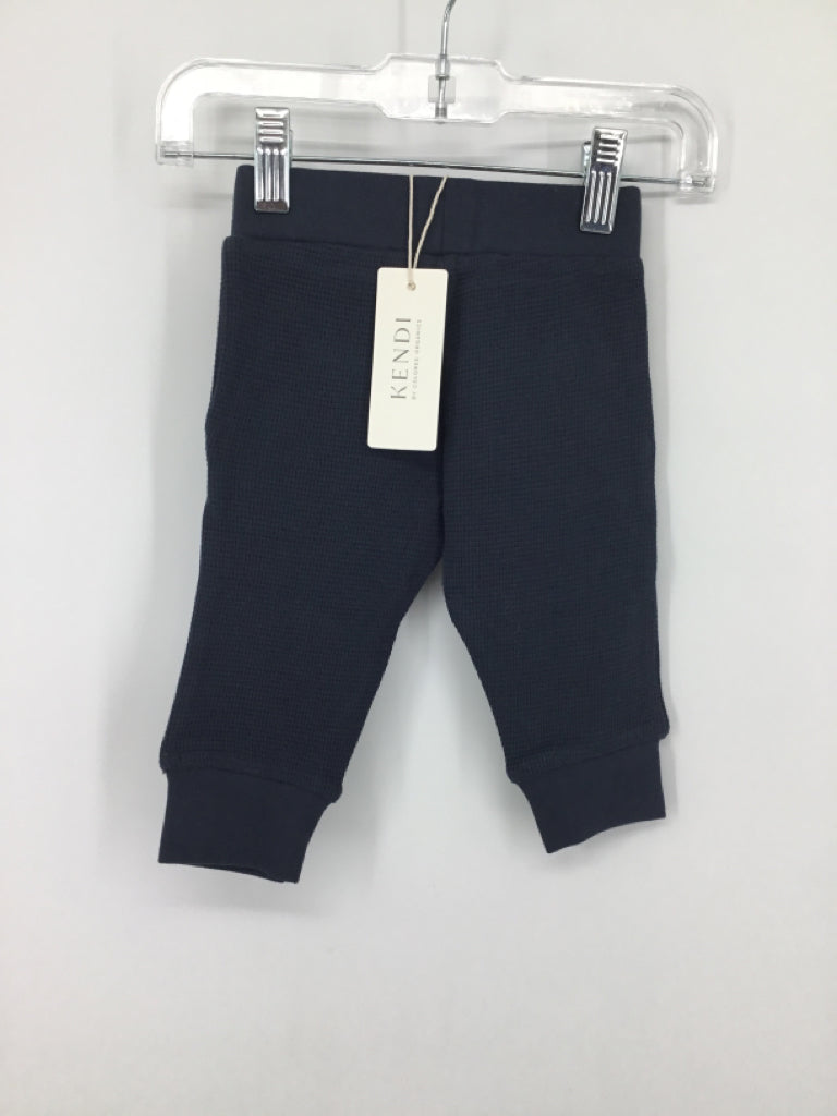 Kendi Child Size 3-6 Months Blue Solid Pants - boys