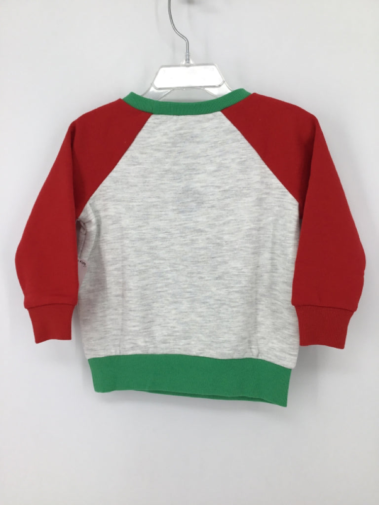 jumping beans Child Size 18 Months Red Christmas Sweatshirt