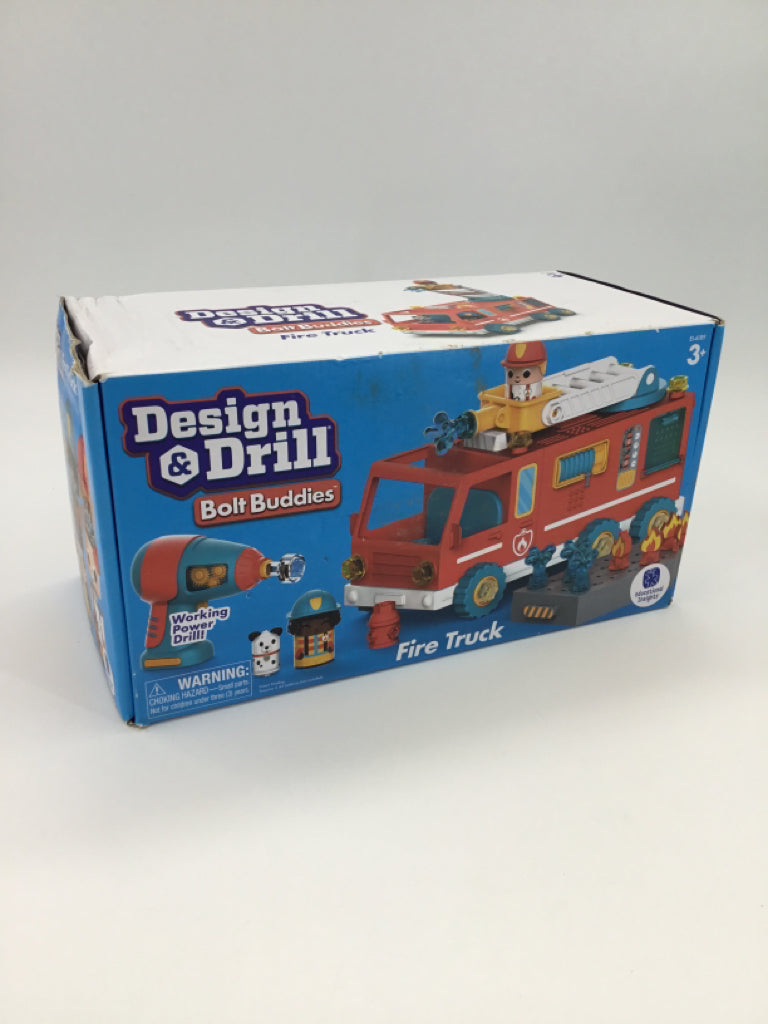 Design & Drill Bolt Buddies Fire Truck