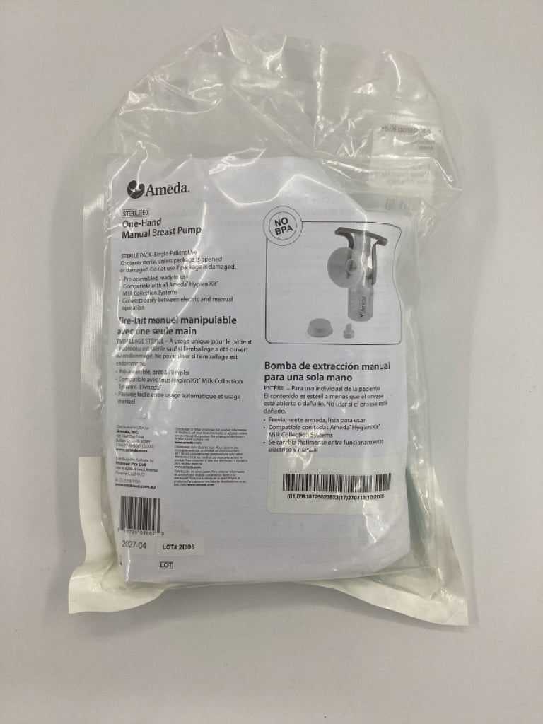Ameda One Hand Manual Breast Pump