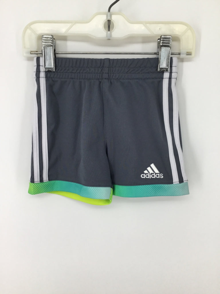 Adidas Child Size 6 Months Gray Solid Shorts - boys