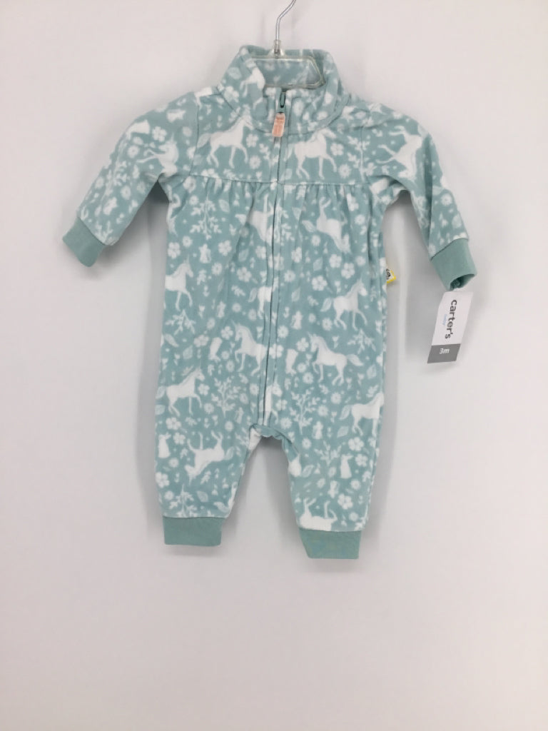 Carter's Child Size 3 Months Blue Outfit - girls