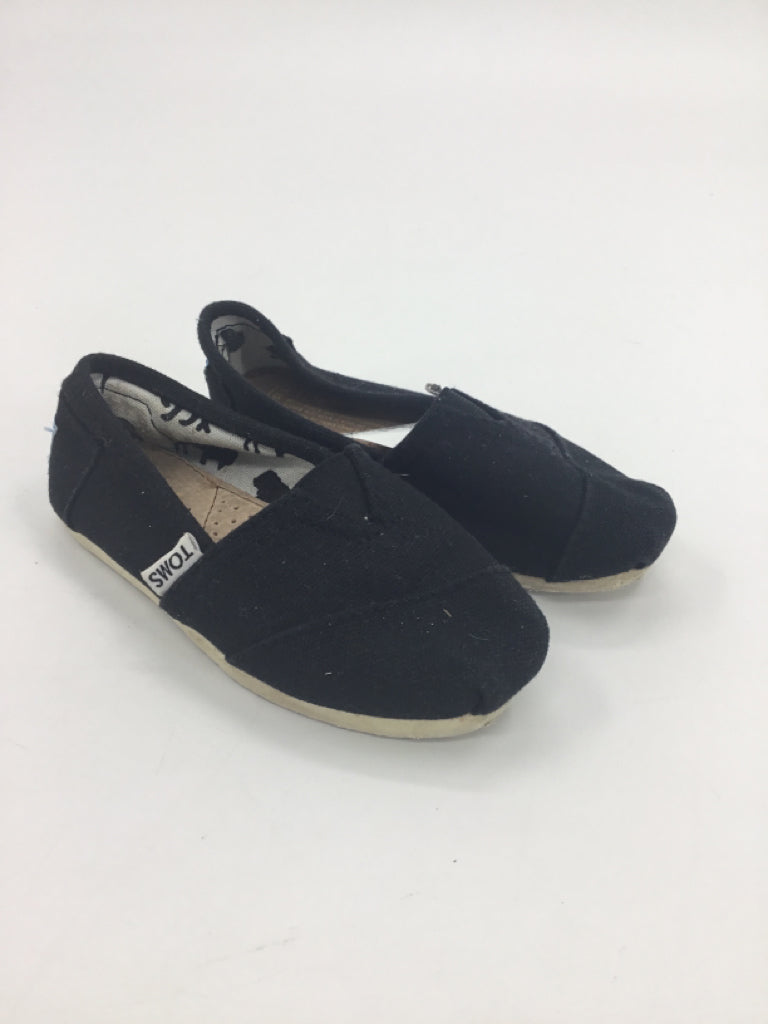 Toms Child Size 10.5 Black Sneakers