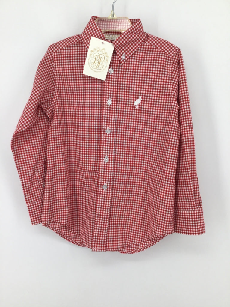 The Beaufort Bonnet Co Child Size 4 Red Gingham Shirt - boys