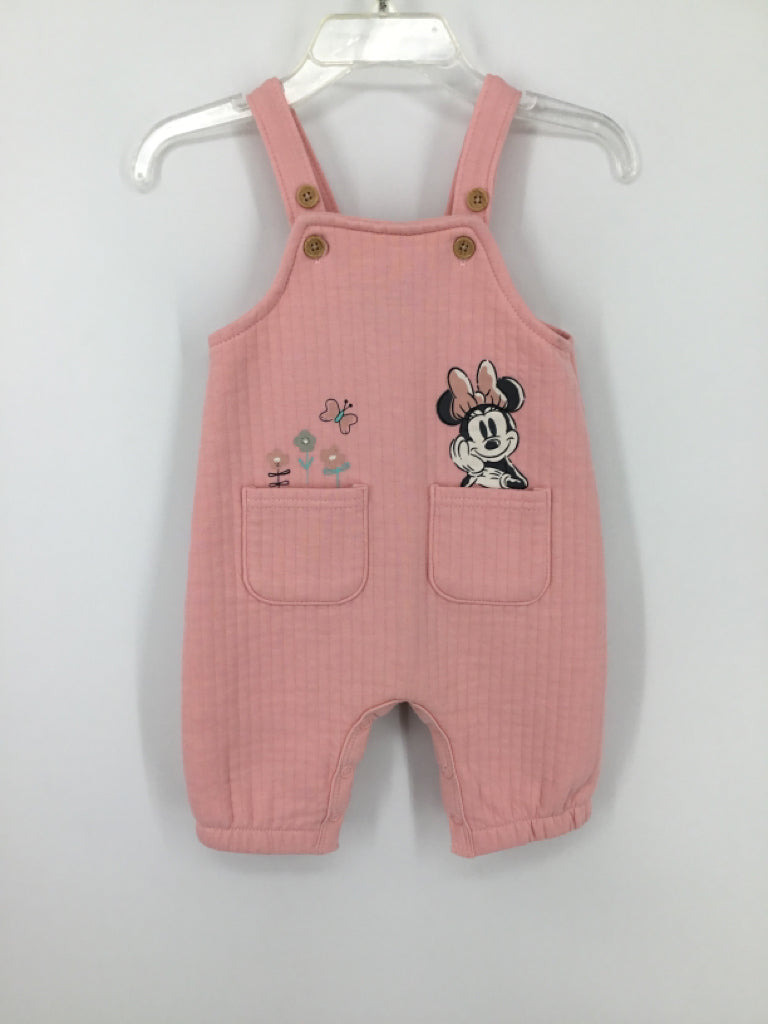 Disney Child Size 0-3 Months Pink Overalls - girls