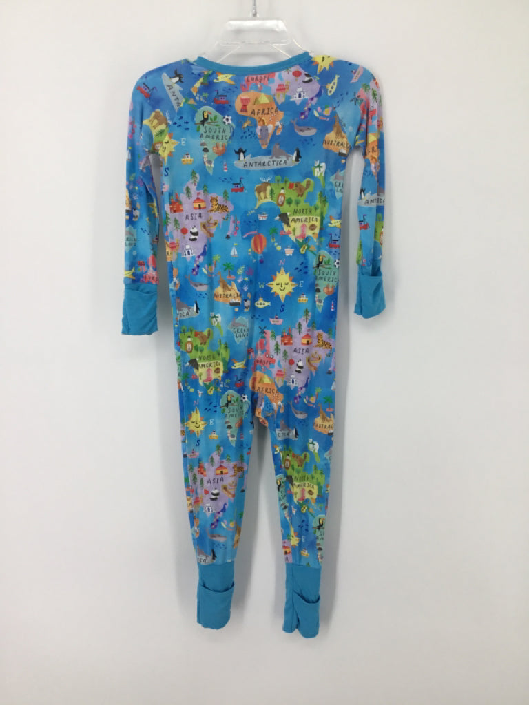 Little Sleepies Child Size 12-18 Months Blue Pajamas - girls