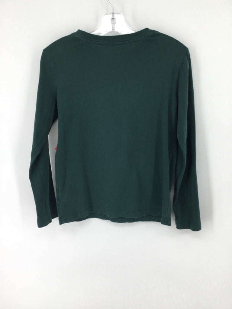 Lands' End Child Size 8 Green screen printed T-shirt - boys
