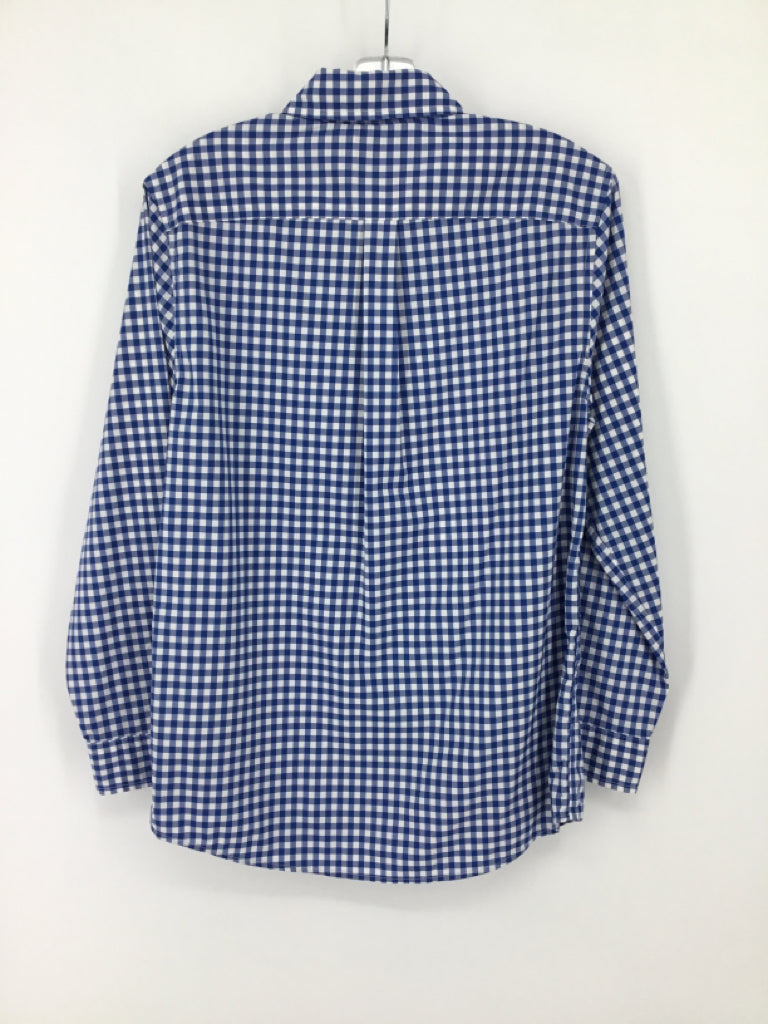 vineyard vines Child Size 8 Blue Gingham Shirt - boys