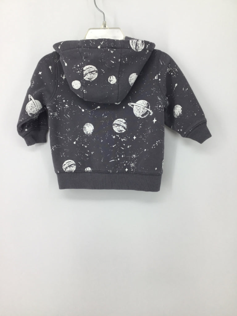 Carter's Child Size 6 Months Gray Space Hoodie - boys