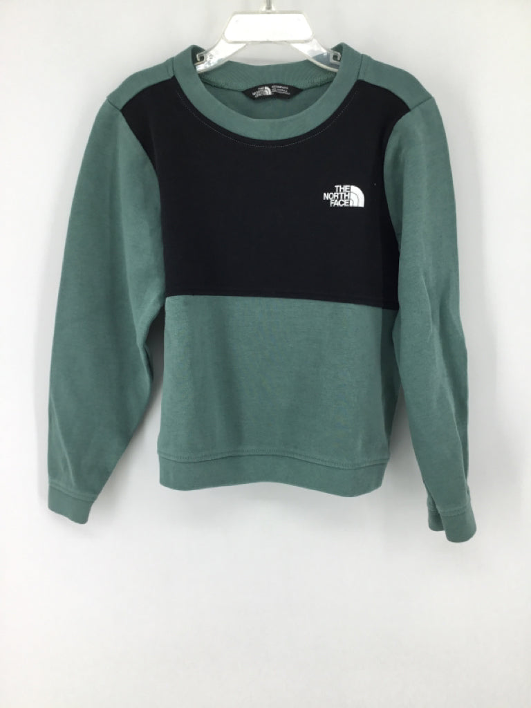 The North Face Child Size 7 Green Solid Sweatshirt - boys