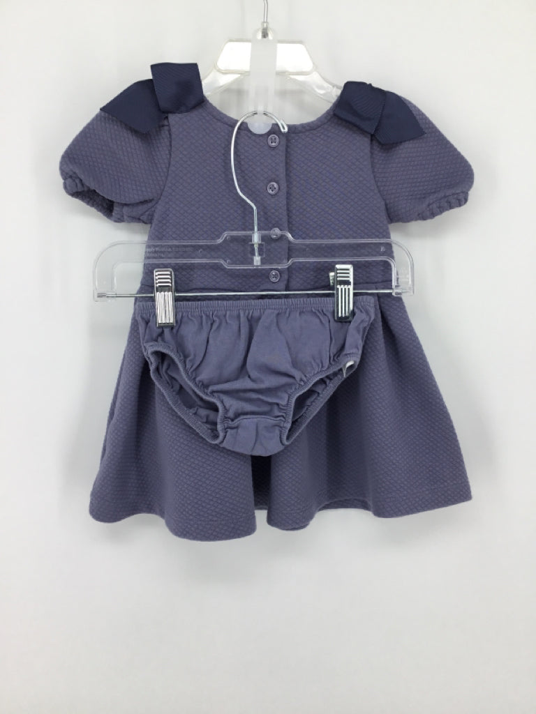 Janie and Jack Child Size 6-12 Months Blue Dress - girls