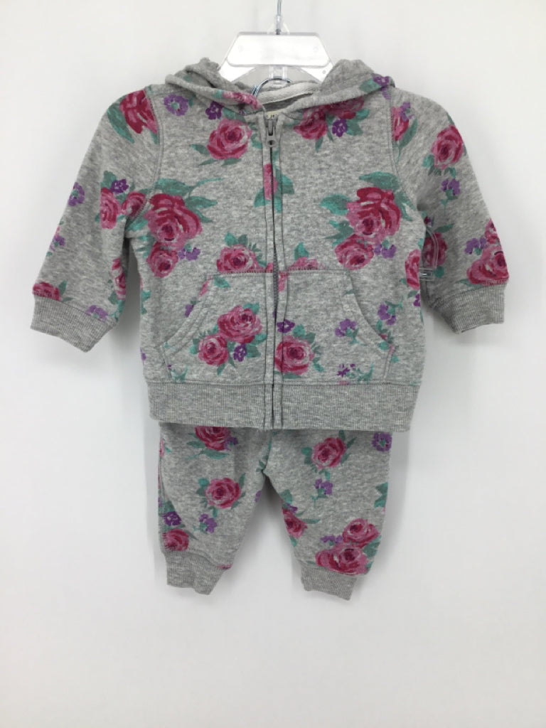 OshKosh B'gosh Child Size 6 Months Gray Outfit - girls