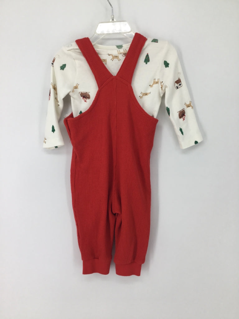 Carter's Child Size 9 Months Red Christmas Outfit