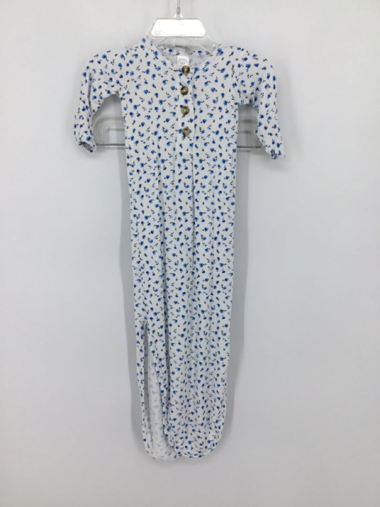 Lou Lou Child Size Newborn Blue Sleepers