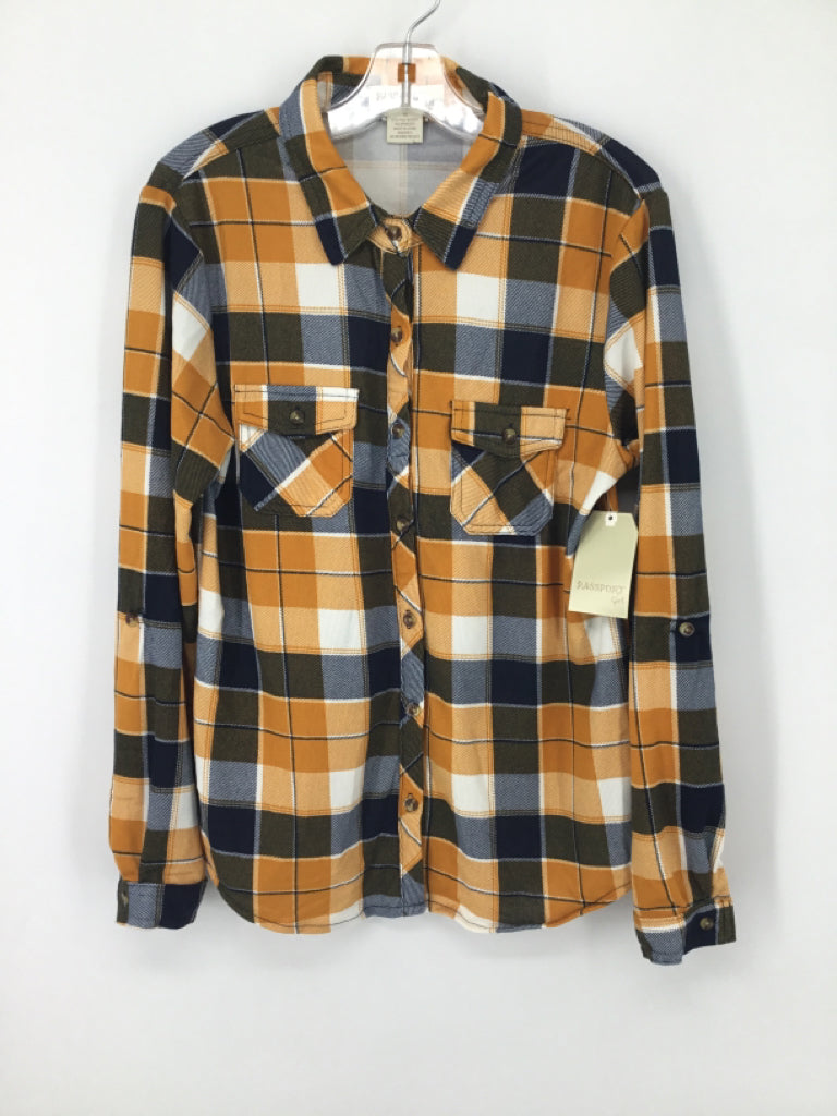 Passport Child Size 10 Yellow Shirt - girls
