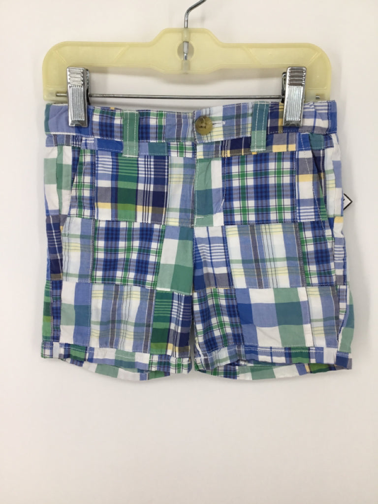 Janie and Jack Child Size 3 Blue Plaid Shorts - boys