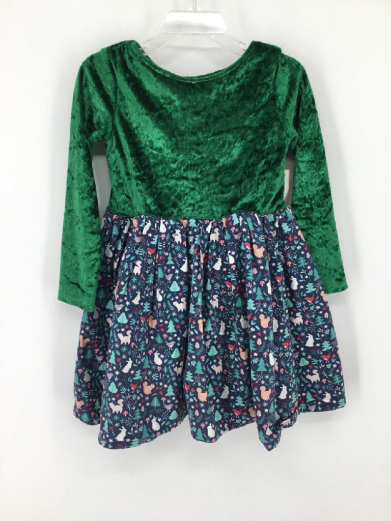 Olive & Peony Child Size 4 Green Dress - girls