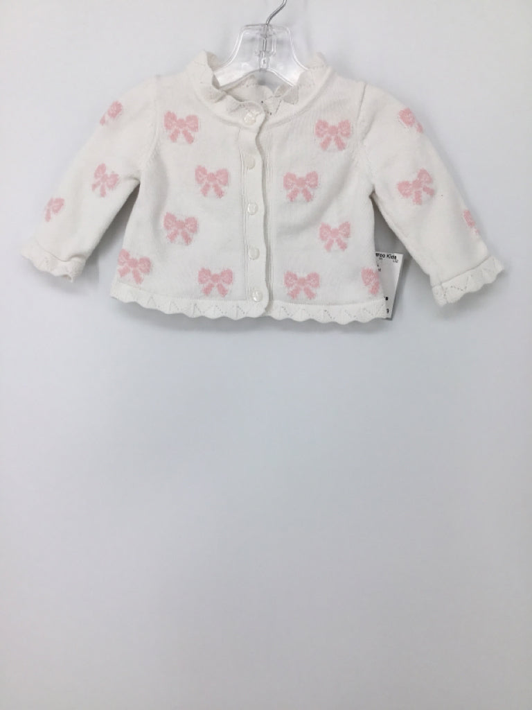 Janie and Jack Child Size 0-3 Months White Sweater - girls