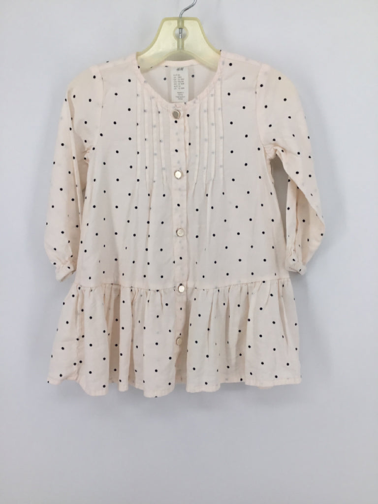 H & M Child Size 18 Months Cream Dress - girls