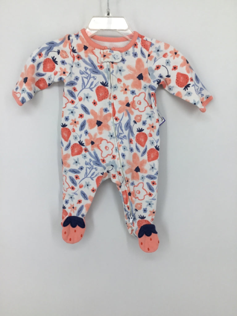 Child of Mine Child Size 0-3 Months Pink Sleepers