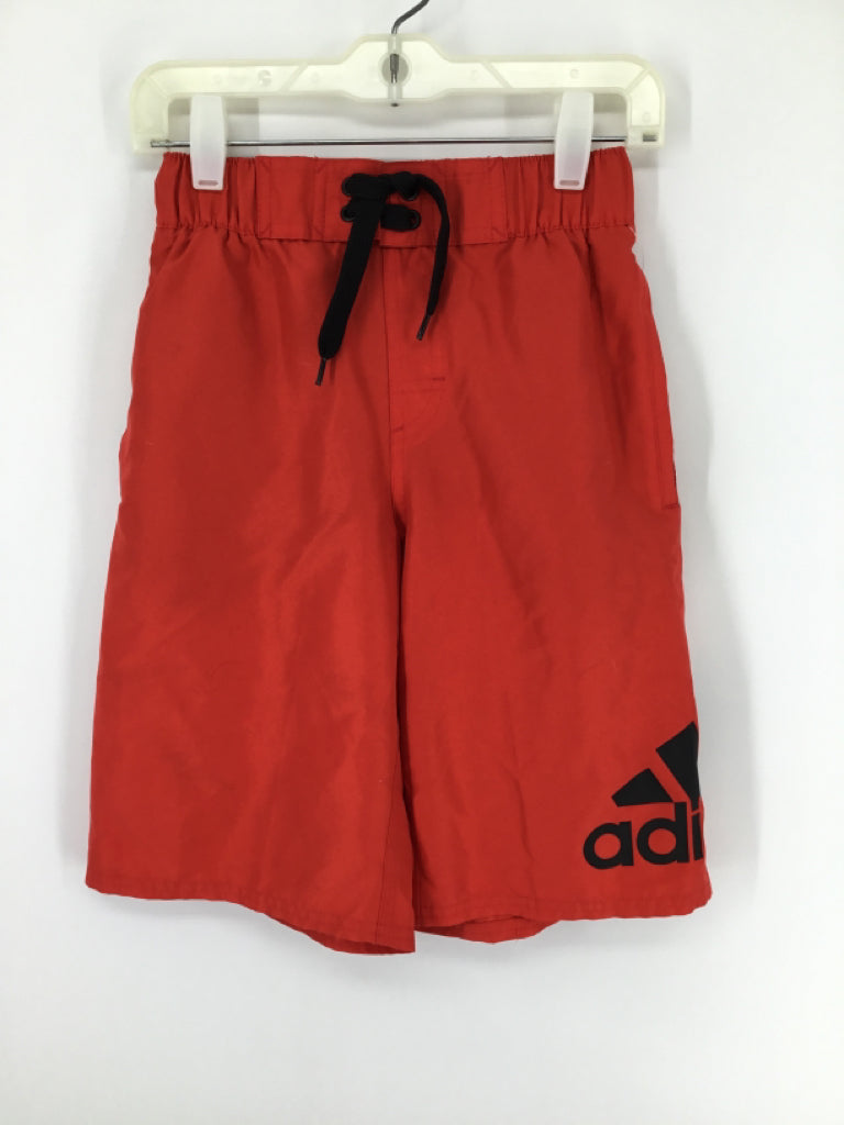 Adidas Child Size 8 Red Solid Swimwear - boys