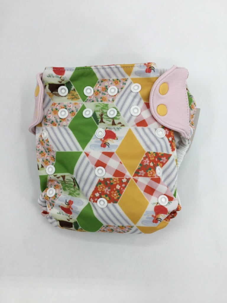 Bum Genius Child Size One Size Multi-Color Print Pocket Cloth Diaper