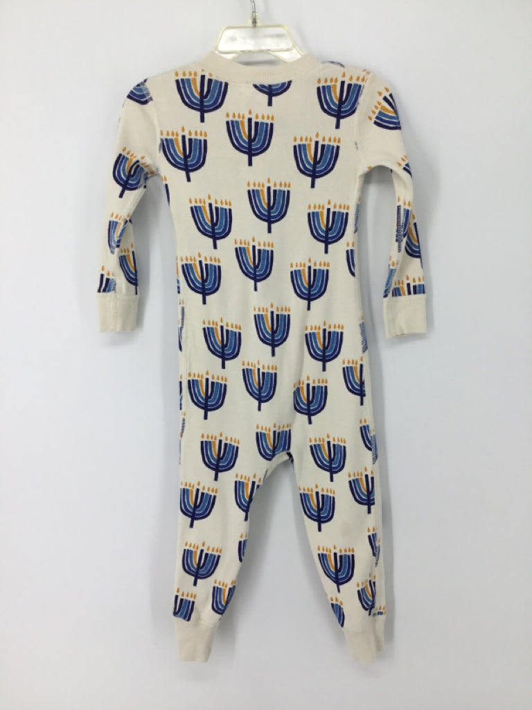 Hanna Andersson Child Size 2 Blue Hanukkah Pajamas