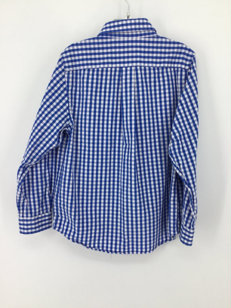 vineyard vines Child Size 7 Blue Gingham Shirt - boys
